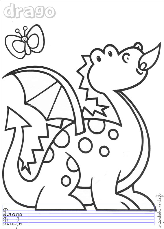 coloriage dragon 1